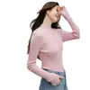 [Mejora Clásica - Versión Completa] Suéter de Punto Adelgazante Meike 5 Otoño Nuevo Suéter de Cuello Alto Medio para Mujer Estilo Nuevo