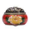 Quemador de Incienso Vintage Estilo Chino para Uso Doméstico, con Fragancia de Peonía, Adecuado para Uso en Interiores con Bobinas de Madera de Agar y Sándalo, Accesorio para Ceremonia de Té
