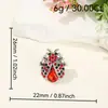 Populares broches de insectos europeos y americanos, creativos pines de mariquita de siete puntos y escarabajos, broches de dibujos animados para camisas, abrigos y ropa