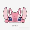 Calcomanía Impermeable para Coche Motocicleta Eléctrica Dibujos Animados Lilo y Stitch Cubre Arañazos Calcomanía Anime para Coche