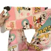 Pantalones largos populares para pijama 2026, pantalones de paseo de verano holgados de nuevo estilo, pijama casero de dibujos animados lindos, se pueden usar afuera