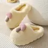 Pantuflas de Algodón para Mujer 2026 Nuevo Estilo Otoño Invierno Interiores Hogar Silenciosas Suela Suave Antideslizantes Cálidas Dibujos Animados Pantuflas de Algodón para Mujer
