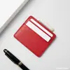 Portatarjetas de PU con cuatro ranuras para tarjetas transfronterizo, ranura múltiple, estuche para tarjetas de cuero cosido a mano, portatarjetas de cuero con LOGO personalizable, estuche para tarjetas