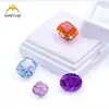 Hielo en forma de almohada cortado con diamante de alto carbono, colección de circonita rectangular gruesa de color, fabricante de gemas Wuzhou al por mayor piedras sueltas de CZ