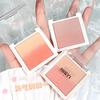 HISYI Vitality Gradient Blush - Paleta de rubor degradado de tres colores, iluminador natural, baja saturación y expansión de color para mujeres