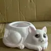 Adornos de Macetas de Vinilo de Gato Lindo Macetas para Suculentas de Escritorio Adornos de Decoración de Oficina Regalos Creativos Al Por Mayor