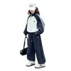 Conjunto de Ropa Deportiva Casual Estilo Coreano para Niñas Primavera y Otoño, Atuendo de Otoño para Niños, Sudadera y Pantalones Deportivos Elegantes y a la Moda para Niñas Mayores