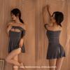 Lencería sexy, pijama ultracorto con huecos, uniforme de tentación, perspectiva libre, camisón caliente, puro deseo, traje al por mayor