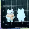 Lindo Dibujo Animado Gatito Jugando Pinza para el Pelo Cuerda para el Pelo Pinza para el Pelo Accesorios para el Cabello Funda de Teléfono Hebilla de Zapato DIY Accesorios de Resina