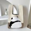 Bolso pequeño cuadrado ins bolso de mano para mujer bolso tipo cubo tejido estilo coreano bolso de mano versátil bolso tote casual bolso para lonchera poliéster