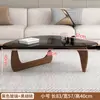 Mesa de centro de cristal, sala de estar, apartamento pequeño, moderno, minimalista, lujo ligero, mesa pequeña, creativa, mesa de centro de moda