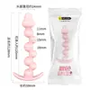 Secret Love Productos para Adultos: Tapón Anal, Anillo Pene Vestible Masculino, Funda de Cristal Diente de Lobo, Anillo de Retraso con Pinchos, Novedad para Adultos