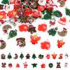 20 piezas de campana navideña, muñeco de nieve, accesorios de resina navideños, colgante, joyería, decoración, colgante