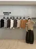 Apenas Um VI+ Outono Estilo Francês Preguiçoso Jacquard Vazado Ombro a Ombro Manga Longa Suéter de Tricô 98862 (com saco)