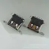 Con doble orificio para oreja borde recto borde rizado con pie de bahía asiento madre USB2.0 asiento madre SMT de parche horizontal de 9 PIN