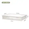 Caja de Almacenamiento Transparente A4 de Gran Capacidad Caja Organizadora de Documentos para el Hogar Caja de Almacenamiento de Escritorio para Datos de Estudiantes Venta al por Mayor
