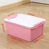 Caja de almacenamiento de plástico extragrande con tapa, para organizar ropa, juguetes y libros debajo de la cama, con ruedas