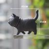 Gato gatito cabeza giratoria de PVC miau control mano joyería flor gato gato gato modelo animal pequeño joyería para pastel