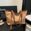 Bolsa de Hombro tipo Tote con Textura Tejida de Gran Capacidad para Mujer, Modelo Nuevo 2026, Moda Casual, para Mamá e Hija, para el Trabajo