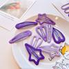 Paquete de 3 Horquillas Estilo Simple Degradado Horquilla para Niña Estrella de Cinco Puntas Escarchada Clip BB para Cabello Suelto Nuevo Estilo Clip Lateral para Niña