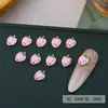 Arte de Unha Morango Novo Estilo Decorações de Unha Doces e Fofas Ins Tridimensional Morango Fruta Personalizado Unha DIY Materiais