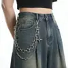 Corrente de Cintura Borboleta de Metal Transfronteiriça Europeia e Americana para Mulheres, Decoração de Corrente de Calça Tendência, Estilo Fresco, Versátil com Saias, Corrente de Cintura