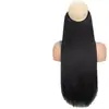Extensiones de cabello de línea de pesca transfronteriza europeas y americanas, extensiones de cabello largo liso invisibles y sin costuras, disponibles en múltiples colores, para exportación