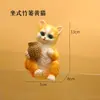 Enfeites Criativos de Gatinho Fofo Armazenamento de Aquário para Desktop Casa Sala de Estar Pingente de Aquário Artesanato em Resina Ferramentas