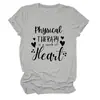 La fisioterapia es una camiseta casual y versátil para mujer de cuello redondo y manga corta disponible en Amazon y eBay