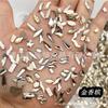 Acessórios de Unhas de Celebridade da Internet Mais Vendidos Strass Brancos Super Brilhantes Fundo Plano Irregular Diamantes Aurora Decorações de Unhas Atacado