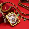 Collar Colgante Colorido de Zorro Dorado Nueve Colas Hada Flor de Durazno Pintado Thangka Estilo Tibetano Semi-Hecho a Mano Venta al por Mayor