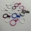 Gancho de hebilla para tirante de sujetador con recubrimiento de nailon diseño de punto elevado no se cae fácilmente gancho de hebilla para tirante varios colores