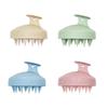 Suprimentos para cabelo, escova de trigo, laranja, escova de limpeza de fibra de haste, escova de massagem suave de dente de silicone, em estoque de fornecimento