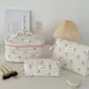 Bolsa organizadora de skincare estilosa e de alta qualidade, bolsa de cosméticos de grande capacidade para estudantes, bolsa de higiene pessoal portátil para viagem