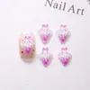 Acessórios de Arte para Unhas Cartoon Sanrio Cone de Sorvete Tridimensional Fofo Acessórios de Unha Usáveis Kuromi Kt Cat Atacado