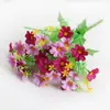 Flor Artificial Salto Orquídea Crisantemo Margarita 28 Cabezas Accesorios de Fotografía Diseño Paisajismo Flor Artificial Fabricante Venta al por Mayor Personalización