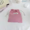 Nova bolsa de cordão xadrez de nylon, nécessaire impermeável portátil, bolsa pequena para guardar itens de viagem