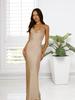 Vestido de Verão Feminino Europeu e Americano 2025 Nova Moda Slim Cor Lisa Sexy Cintura Decote V Alça de Suspensório Vestido