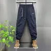 Calça Handsome Estilo Americano Masculina e Feminina 2024 Marca de Moda Moda Calça Esportiva de Perna Larga Costura Jovem Calça Casual Harlan