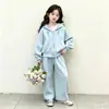 Conjunto de Sudadera para Niñas Primavera y Otoño 2026 Nuevo Ropa de Otoño Elegante para Niñas Mayores Ropa Deportiva Conjunto de Dos Piezas
