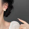 Exquisitos y Pequeños Aretes Geométricos Triangulares Anudados para Mujer Retro Francés Diseño Nicho Aretes