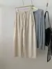 Pantalones cropped de algodón Lyocell Tencel estilo retro japonés para mujer, finos y adelgazantes para principios de otoño, versátiles pantalones de abuela para petite.