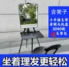 Espejo para Peluquería de Exterior Soporte Plegable Portátil Puesto de Corte Rápido Soporte de Espejo para Peluquería Caballete de Suelo para Transmisión en Vivo al Aire Libre