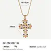 Pendientes de perla y circón transfronterizos Europa y Estados Unidos diseño INS chapado exquisito oro de 18 quilates collar joyería