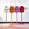 Buzón de Hierro Forjado de Moda para Casa Buzón de Periódico Buzón de Sugerencias Buzón Vertical Estilo Europeo Retro Adorno de Piso Decoración Suave Atrezo