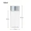 Frasco de Plástico Transparente de Boca Ancha Botella de Plástico PET para Pastillas Sólidas 100/120/150/200/250ml Frasco para Té de Flores