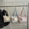 Bolsa de Hombro Rosa Kitty de Nicho para Mujer Primavera/Verano Transfronteriza Dopamina Hello Kitty Gran Capacidad para Viajes