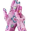 Guantes de trabajo finos, con patrón, resistentes al desgaste, hechos de nylon para labor, recolección y trabajo, antideslizantes y transpirables