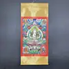 Fabricante de Caligrafía y Pintura Antigua, Pintura Colgante de Rollo Thangka de Tela de Seda con Luz Azul Antifalsificación, Bodhisattva Guanyin de Mil Manos Mil Ojos