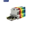 Chloe UK2.5B Bloco de Terminais Montado em Trilho Bloco de Terminal de Tensão Conexão de Fio de 2,5 mm² Bloco de Conexão Retardante de Chama Cobre